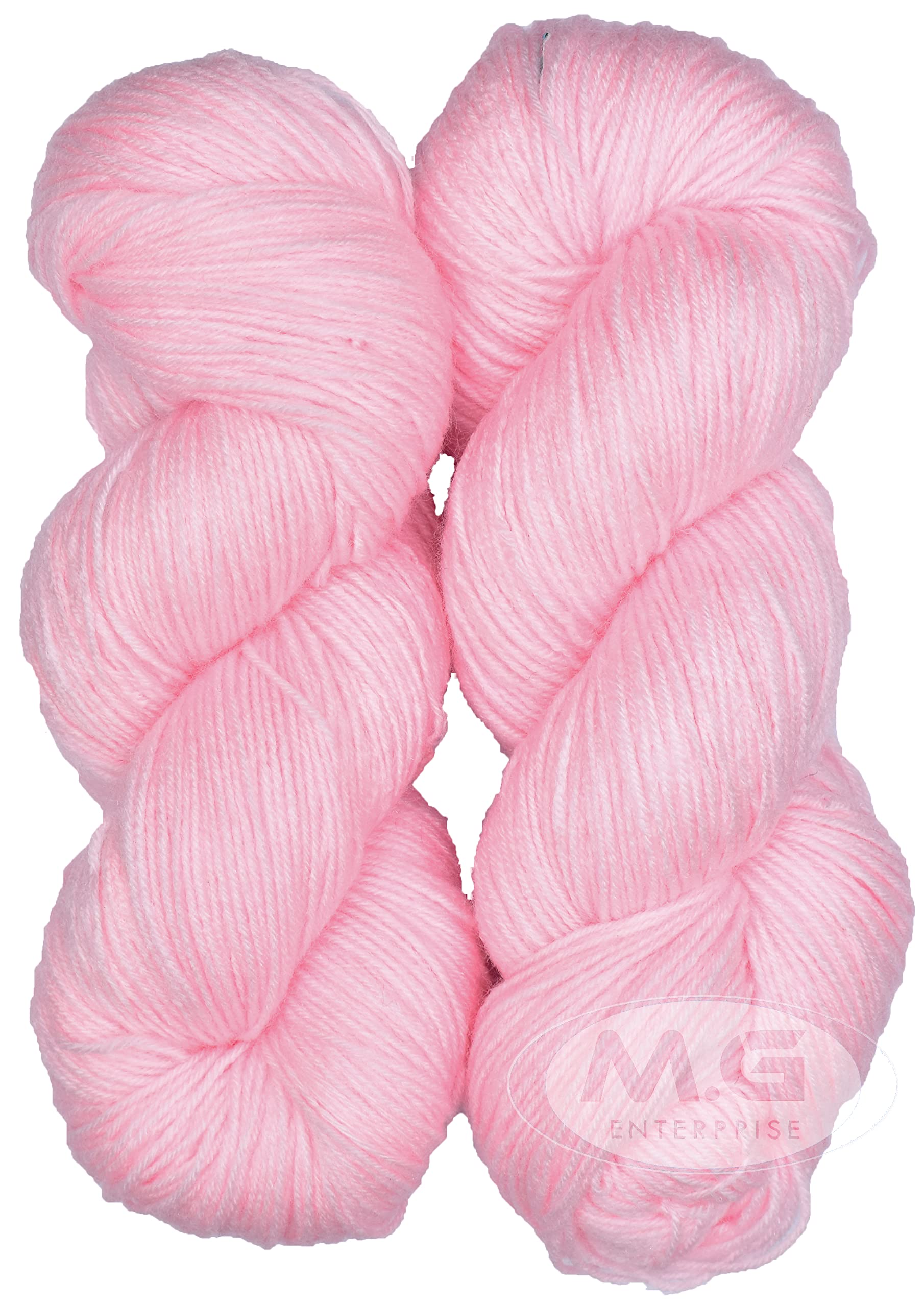 SIMI ENTERPRISE Brilon Pink (500 gm) Wool Hank Hand Knitting Wool/Art Craft Soft Fingering Crochet Hook Yarn, Needle Knitting Yarn Thread dye SM-AA