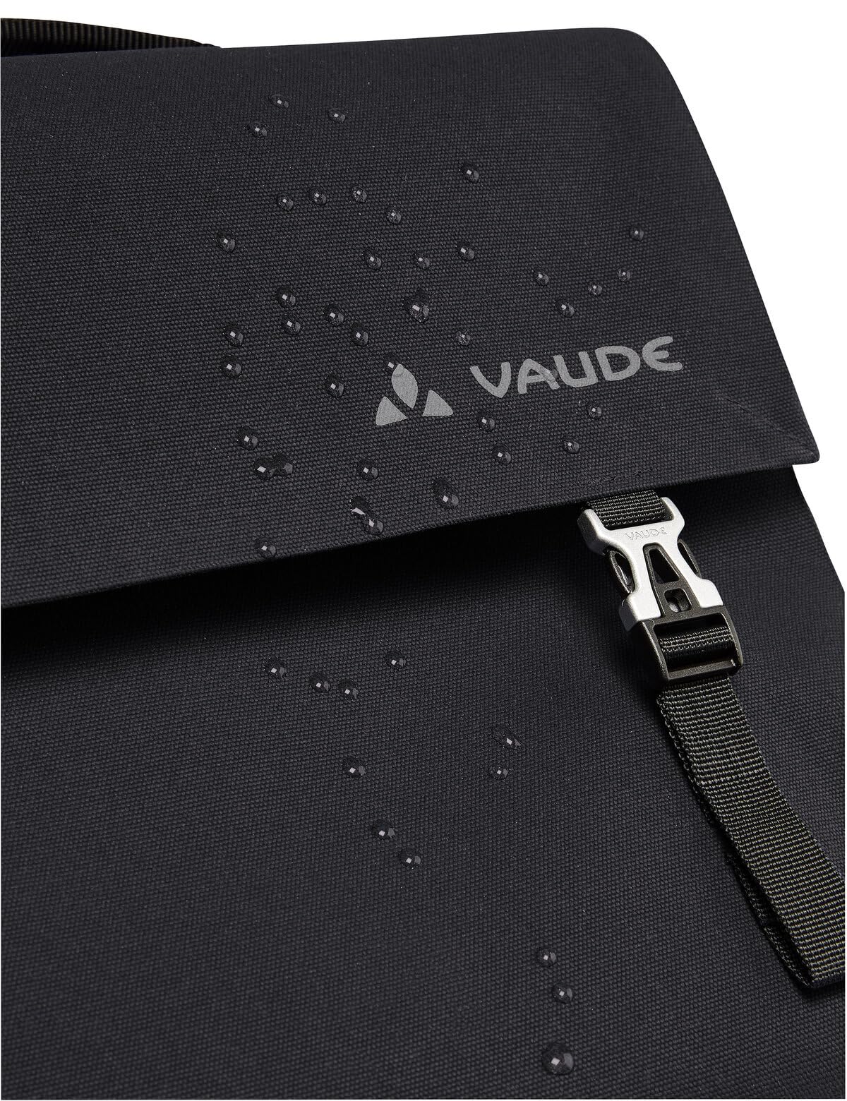 VAUDE Fahrrad Hinterradtasche Bayreuth IV M, 12 Liter, Office- Tasche mit Schultertragegurt, wasserdicht verschweißt, Made in Germany, black, Einheitsgröße