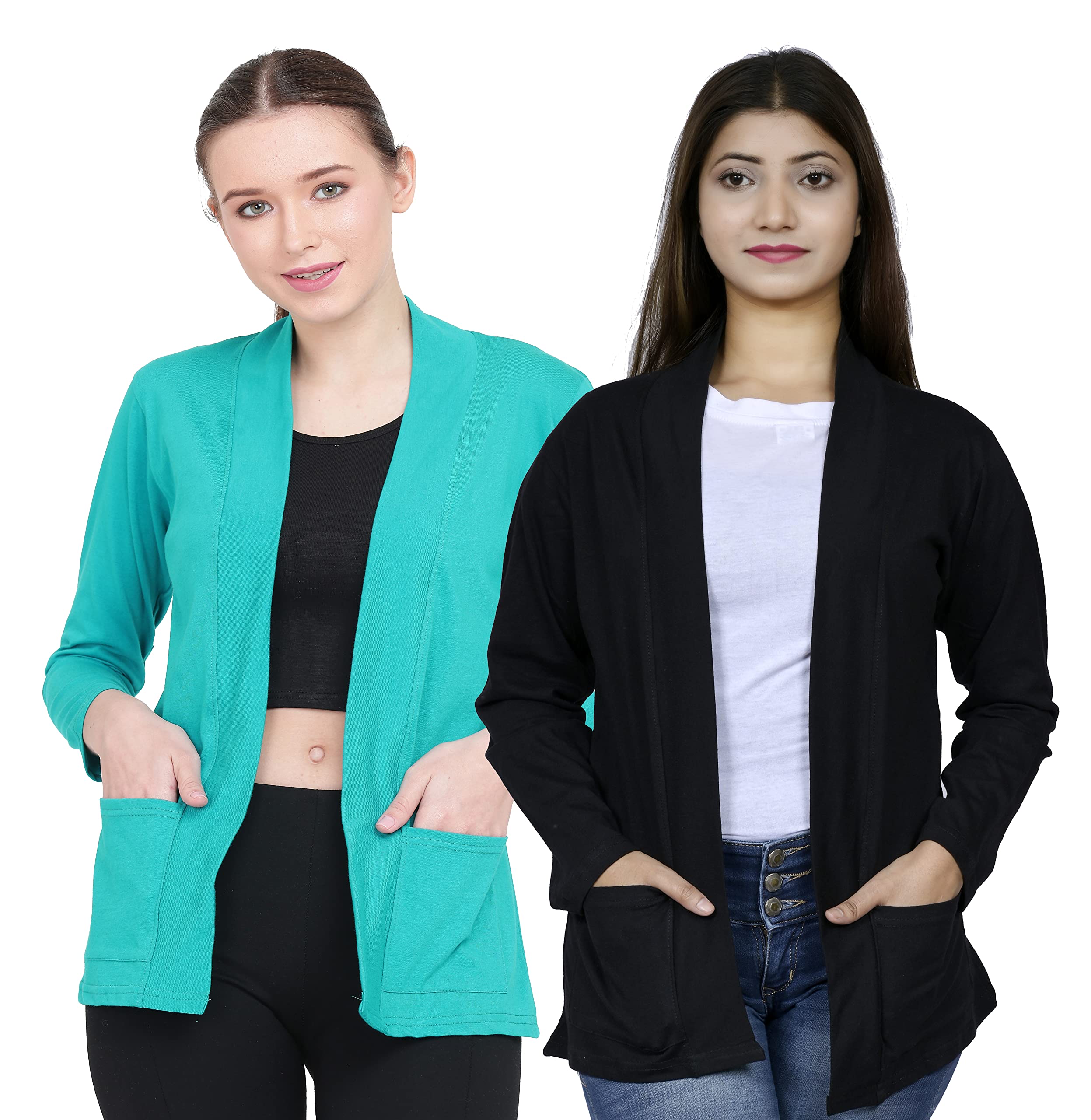 kg best collection Women Pocket Shrug Pack of Two-picture-39