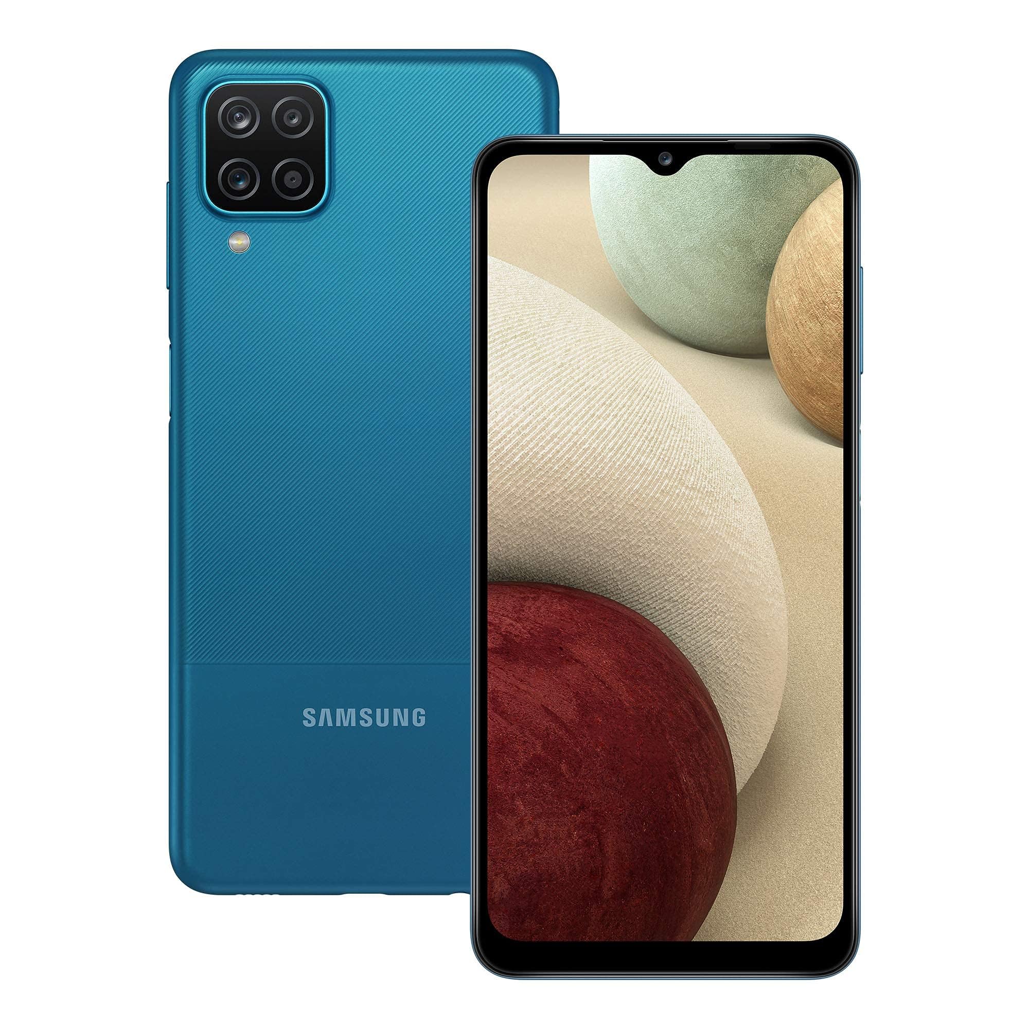Samsung Galaxy A12, 64 Go, Smartphone Déverrouillé, Bleu (Reconditionné)