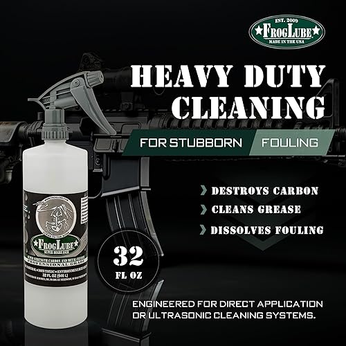 Miniatura 9 de Frog Lube Gun Degreaser - Professional Gun Cleaning Spray for Carbon, Fouling, & Grime - Made in USA - Owned & Developed by Retired Navy Seal