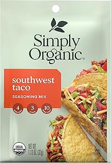 Simply Organic Southwest Taco Seasoning, Certified Organic | 1.13 oz