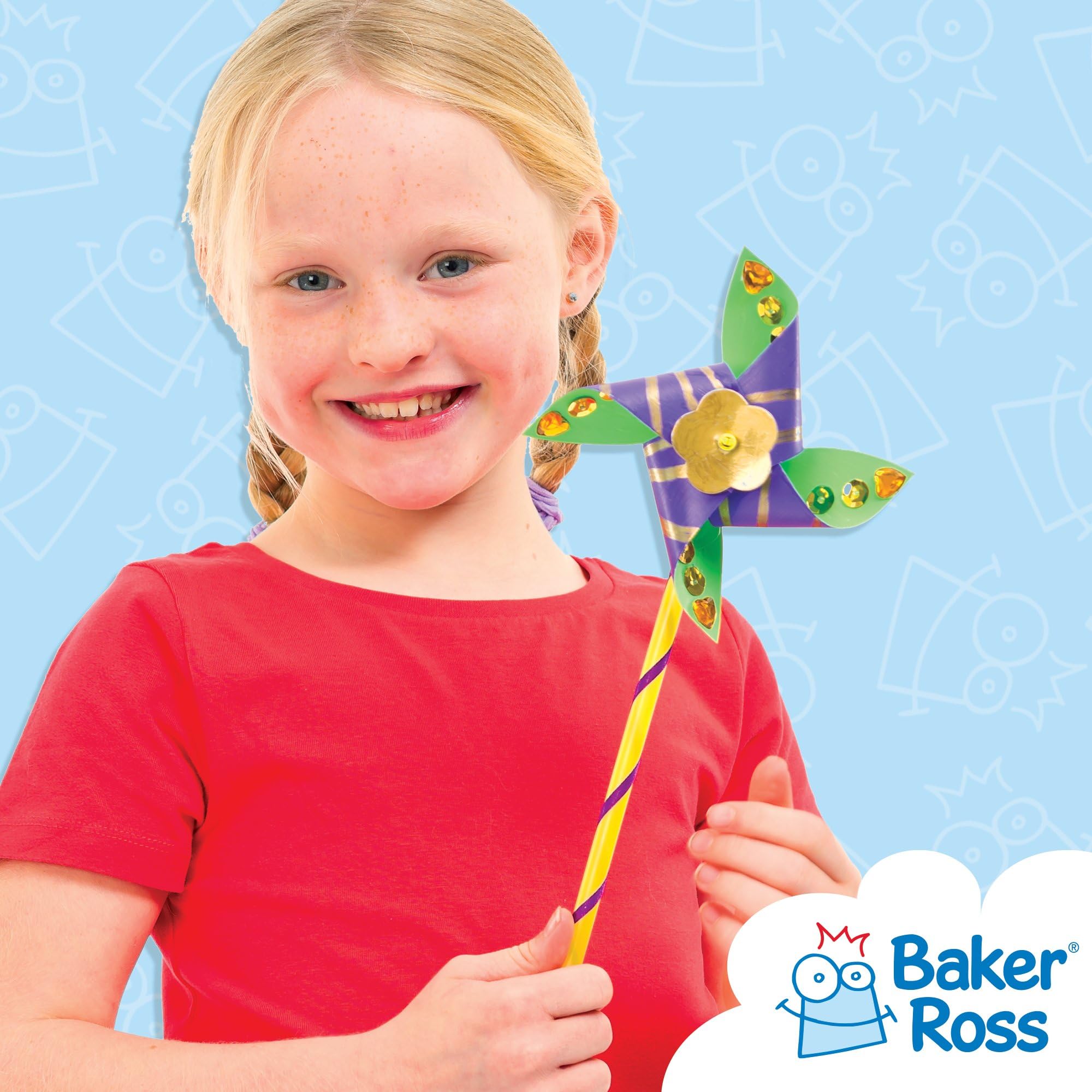 Baker Ross Girandole da inventare, kit per bambini (confezione da 8)