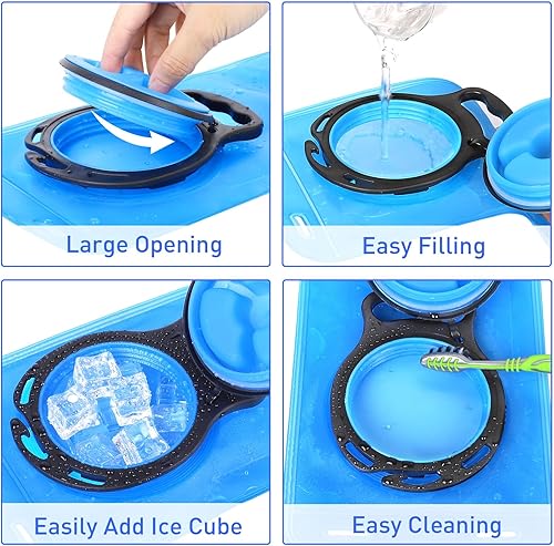 Miniatura 6 de Rave Hydration Pack, Hydration Backpack with 2L Hydration Bladder, Festival Essential Water Backpack for Hiking, Running, Cycling, and Music