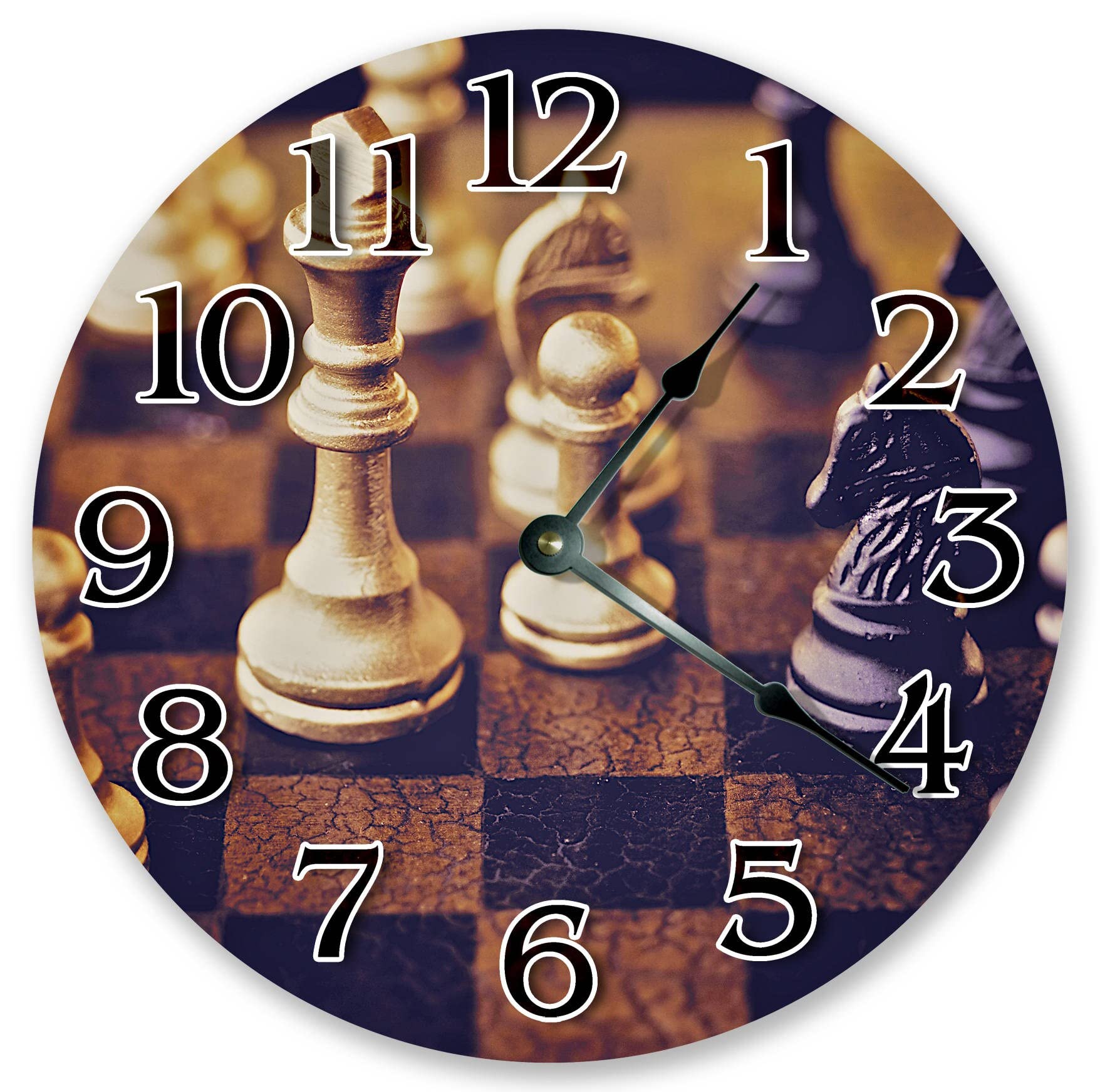 Horloge murale en bois silencieuse pour un sommeil paisible