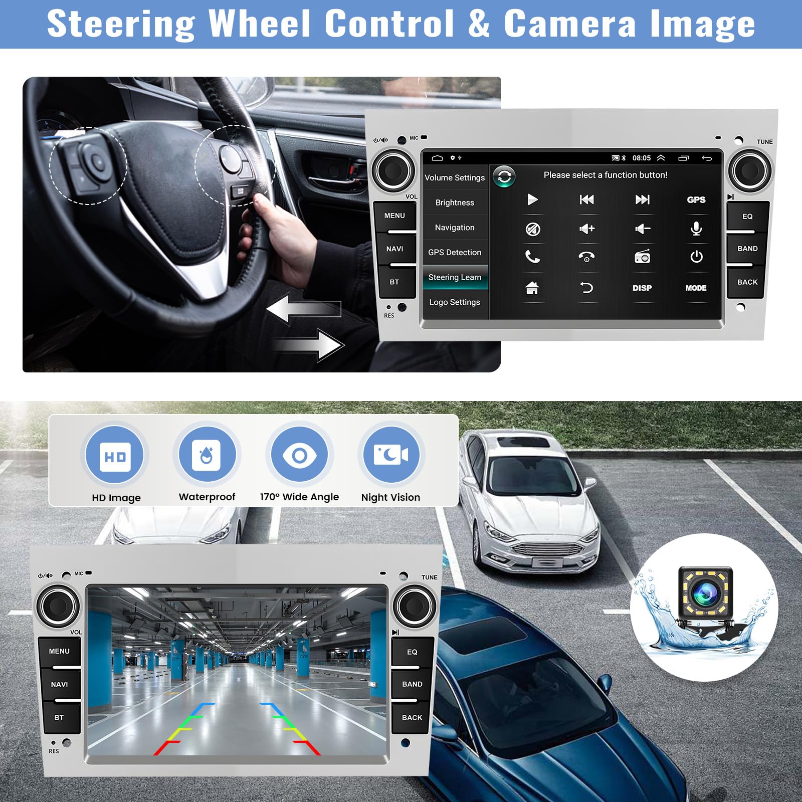 2Din Car Radio For Opel Astra Vectra Antara Zafira Corsa Vivaro Meriva Wireless CarPlay Android Auto FM Radio GPS Navigation – Trading Ltd - View #13