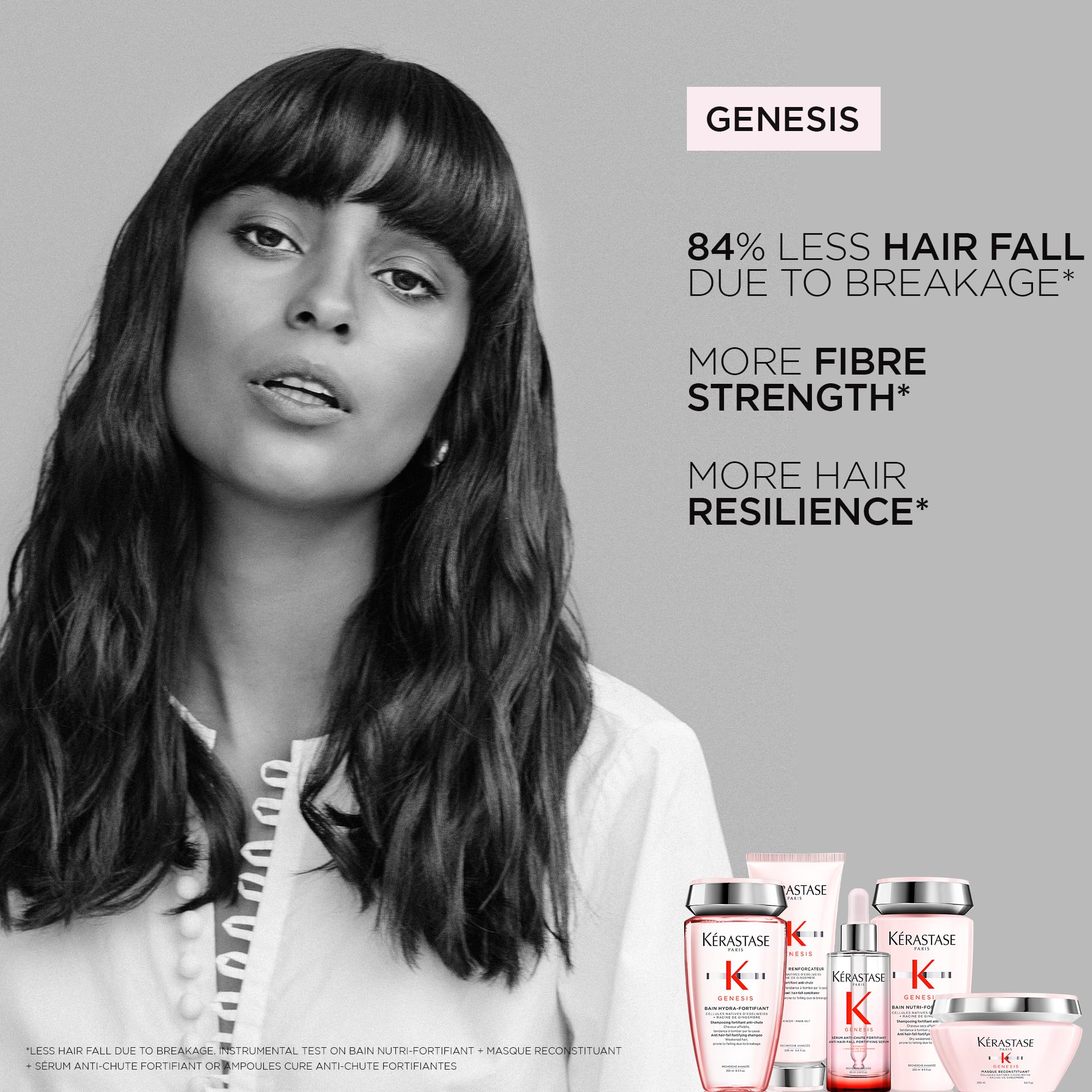 Kérastase Genesis Hydra-Fortifying Anti Hair-Fall Shampoo for weakened hair prone to falling due to breakage. Enriched with Aminexil - Image 2