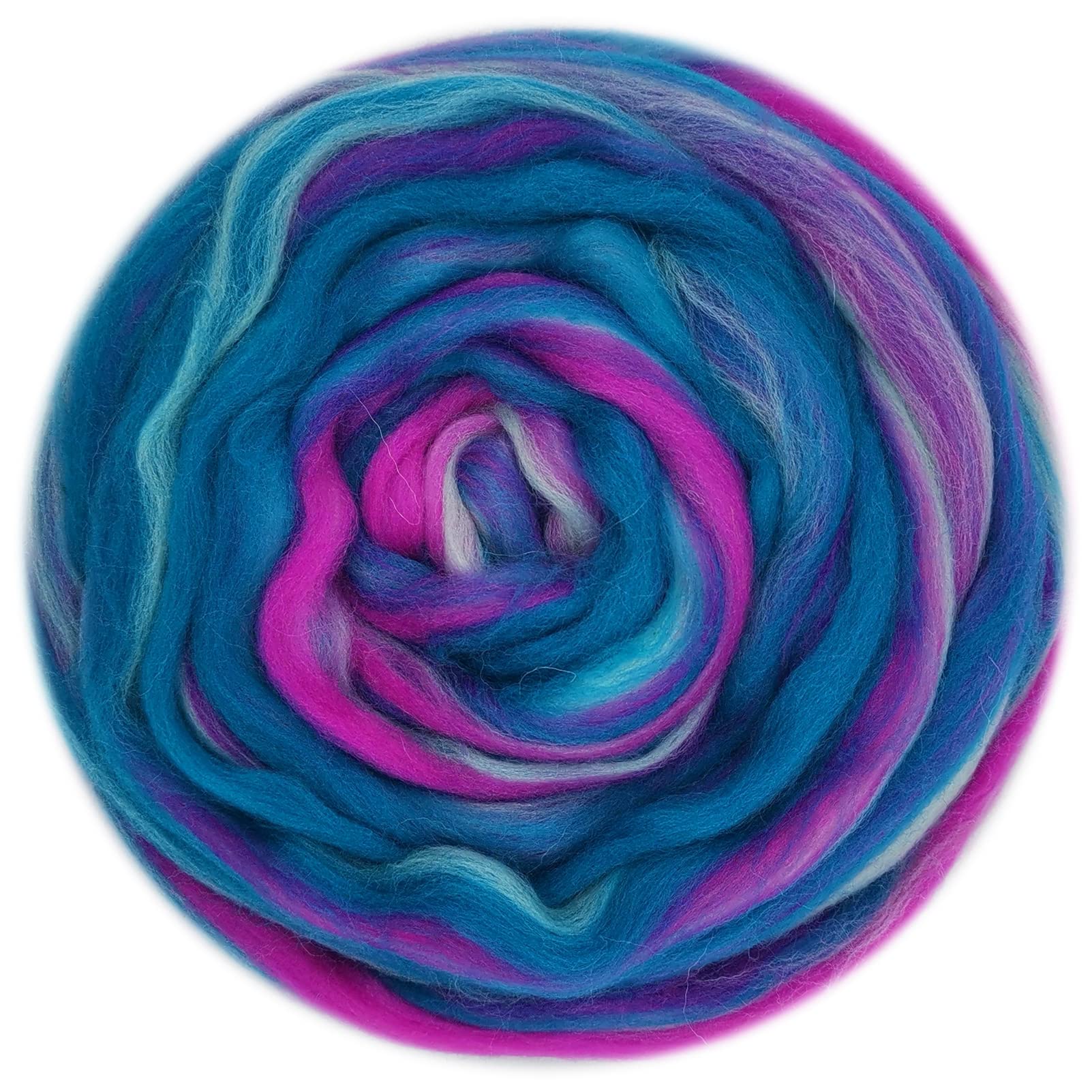 50G Blended Felting Wool - 24 Options for Needle Felting Kit - 19 Microns Fast to Felt (12)