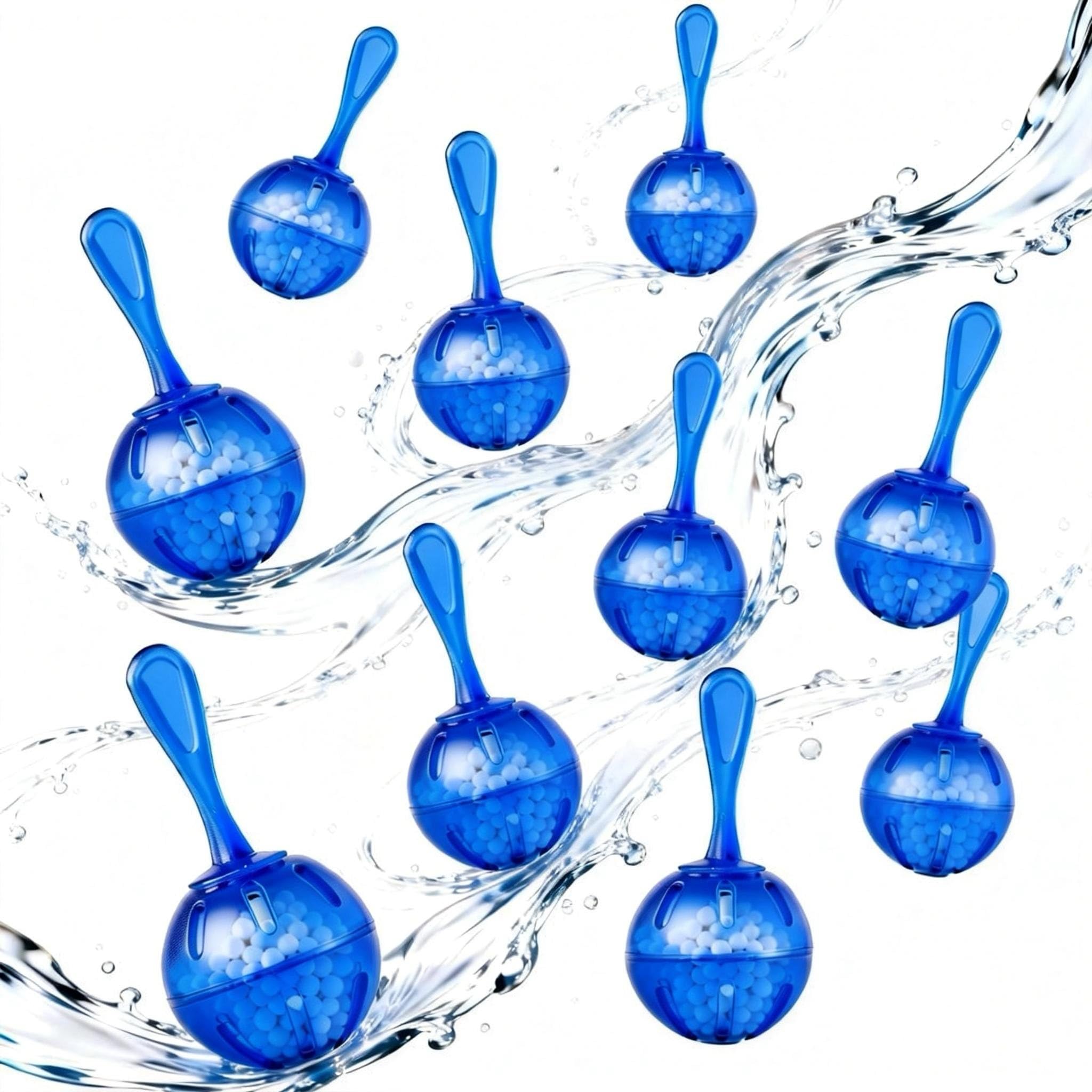 Humidifier Tank Cleaner, Raipoment Demineralization Cleaning Ball, Compatible with Mist Humidifiers, Fish Tank, Purifies Water, Prevents Hard Water Build-Up，Eliminates White Dust and Odor, 10pcs