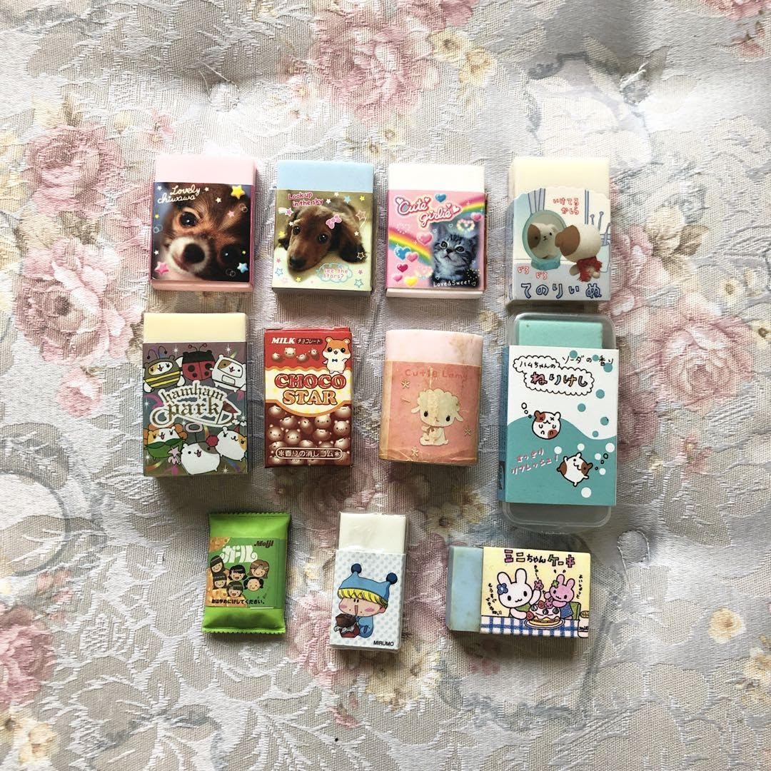 Amazon | 平成レトロ消しゴム詰め合わせまとめ売り