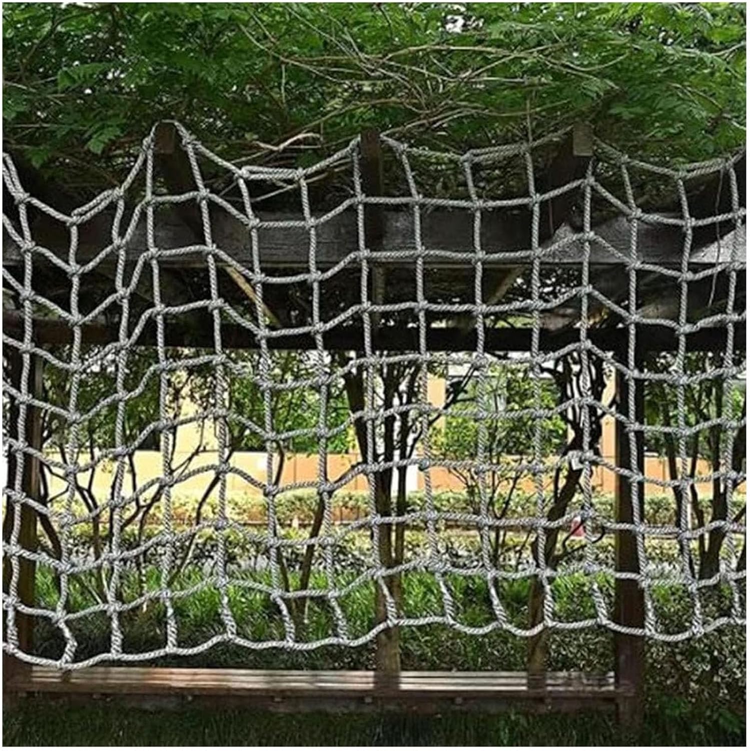 Kids Climbing Frame Net - Durable Polyamide Cargo Net Rope Ladder for Outdoor & Indoor Play - Sturdy Safety Net for Kids Playground, 1x1m