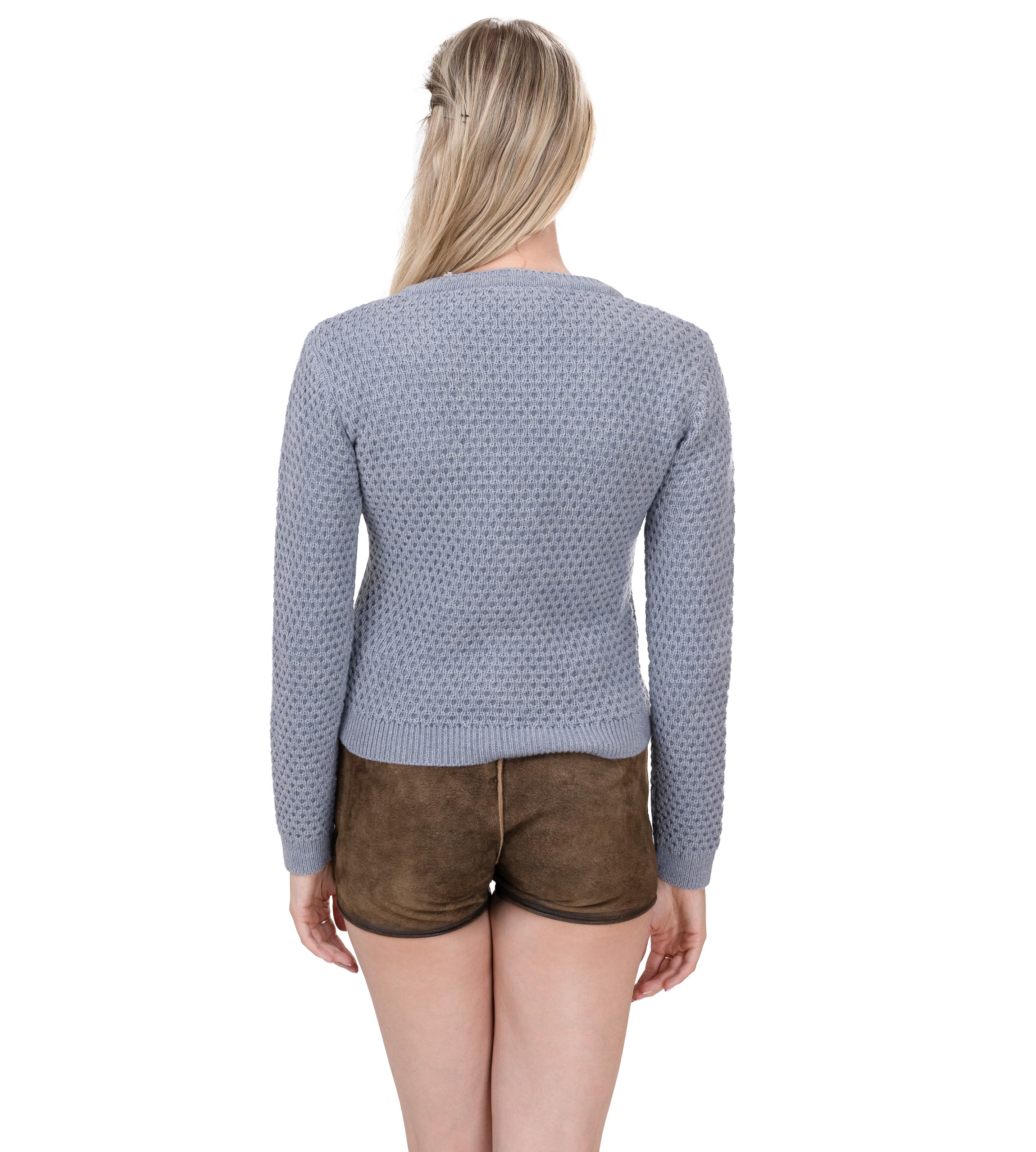 Damen Trachten Strickjacke Jette – Elegante & taillierte Trachtenjacke/Dirndl-Jacke aus Wolle im Landhausstil