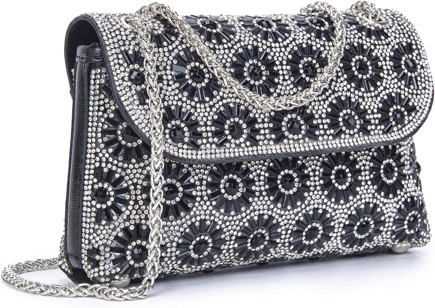 BBTT.ful Shoulder Bags Crossbody Bag Purses Handbags Crystals Rhinestone Evening Bag for Women Clutch Purse with Chain