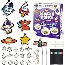FarmNix 3D Magic Foam Texture Painting Kit, Space Theme, DIY Crafts Gift
