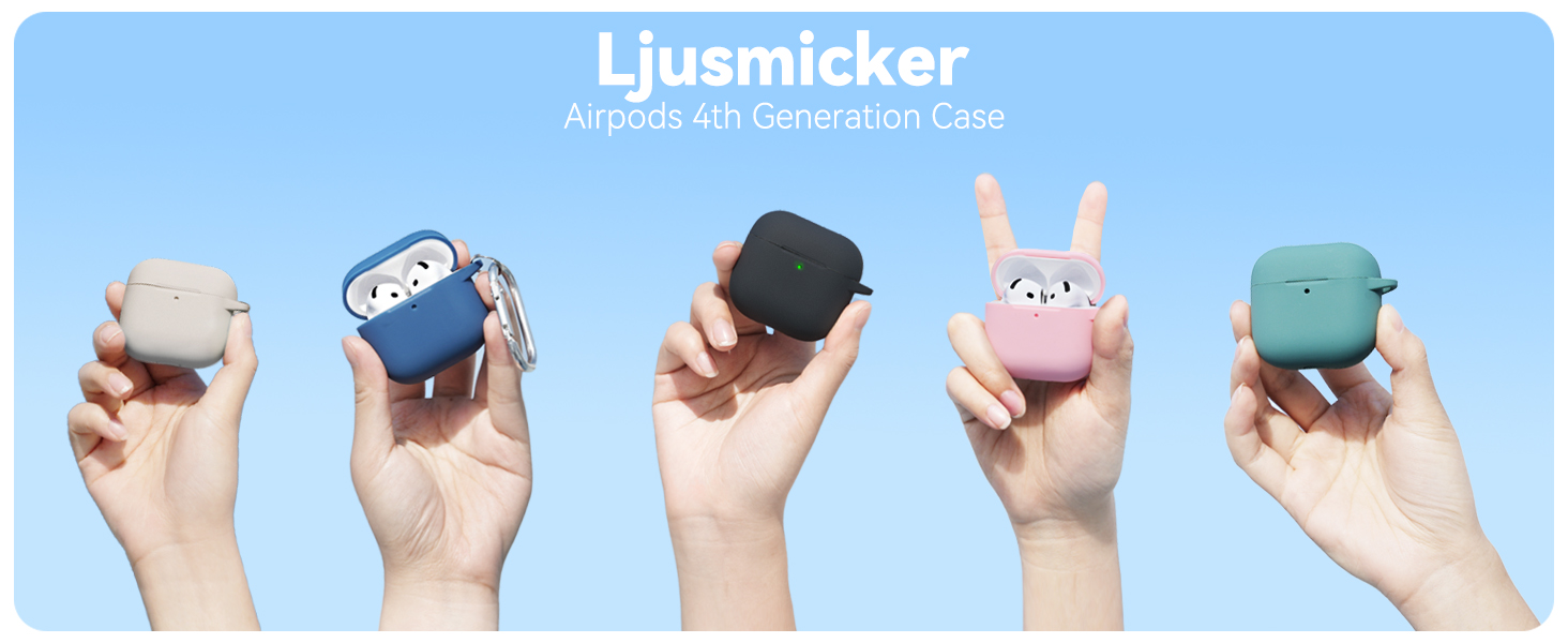 Amazon.com: Ljusmicker for AirPods 4 Case 2024 with Cleaner Kit