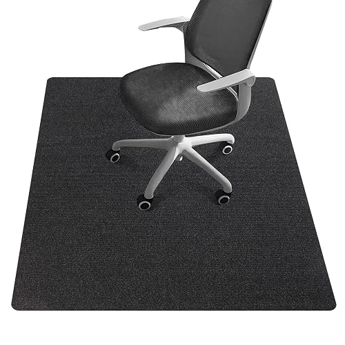 Riveroy Office Chair Mat for Hardwood Floors 48'x36' (Black)