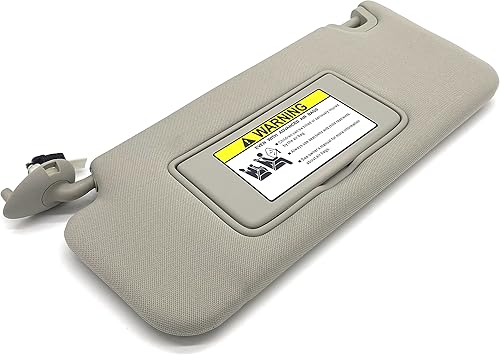 Miniatura 5 de Ezzy Auto Visera parasol gris para el lado izquierdo del conductor compatible con Honda Accord 2008 2009 2010 2011 2012 83280-TA5-A51ZA 83280TA5A51ZA