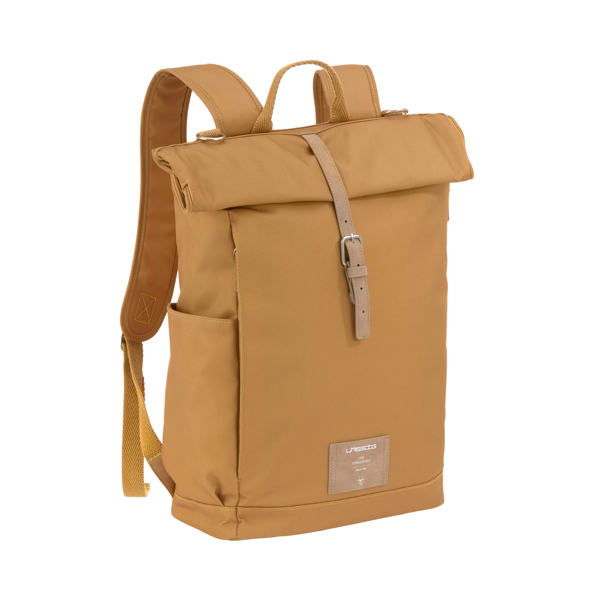 Rugzak luiertas - Rolltop choco mélange ( Limited edition