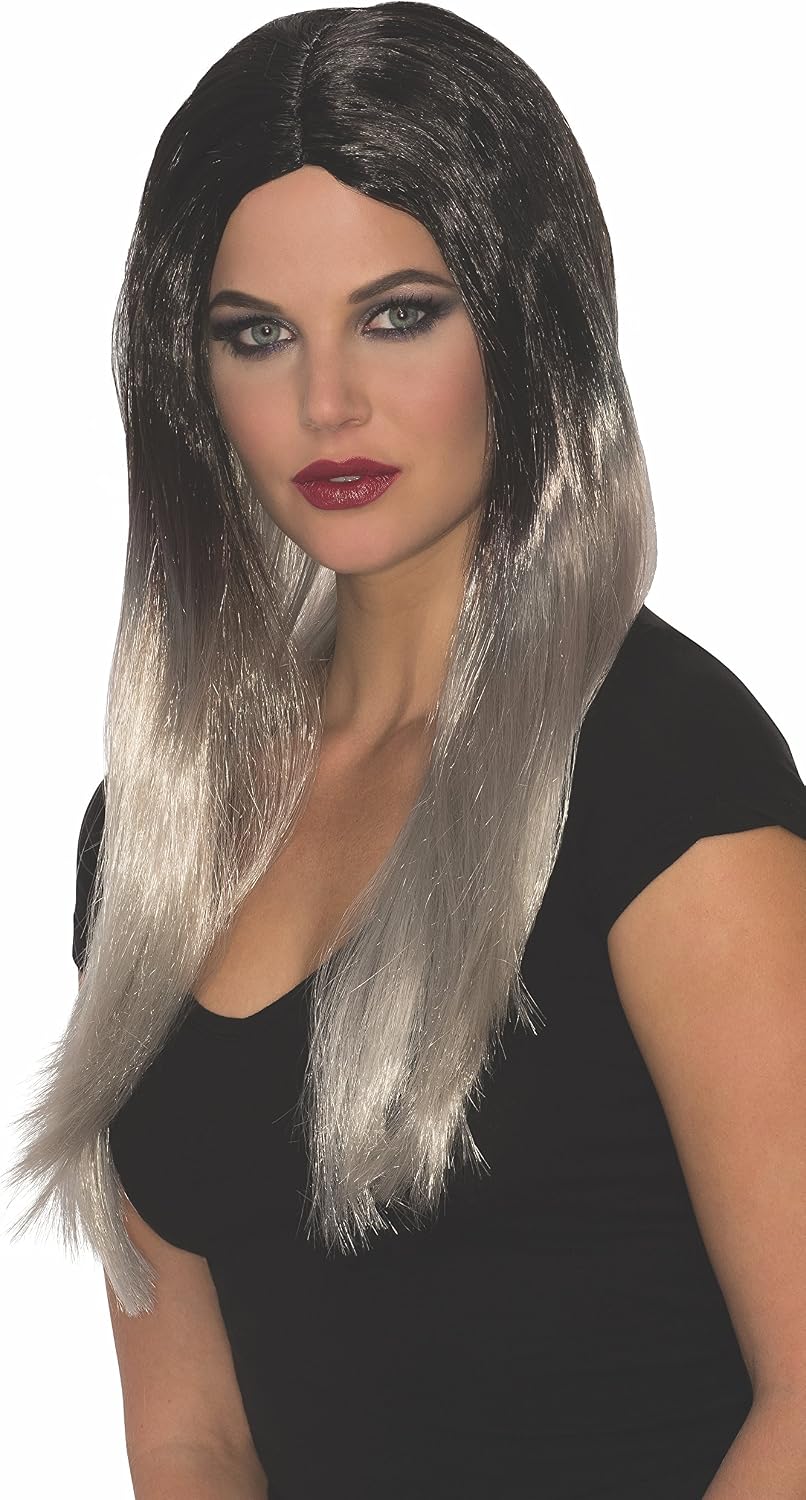 Rubie's Women's Sassy Naomi Wig, Black/Silver, One Size