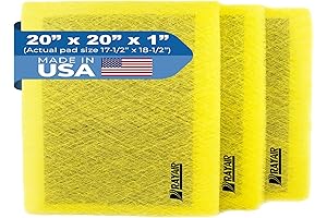 Extra Guard 20x20 Replacement Air Filter Pads (3 Pack)