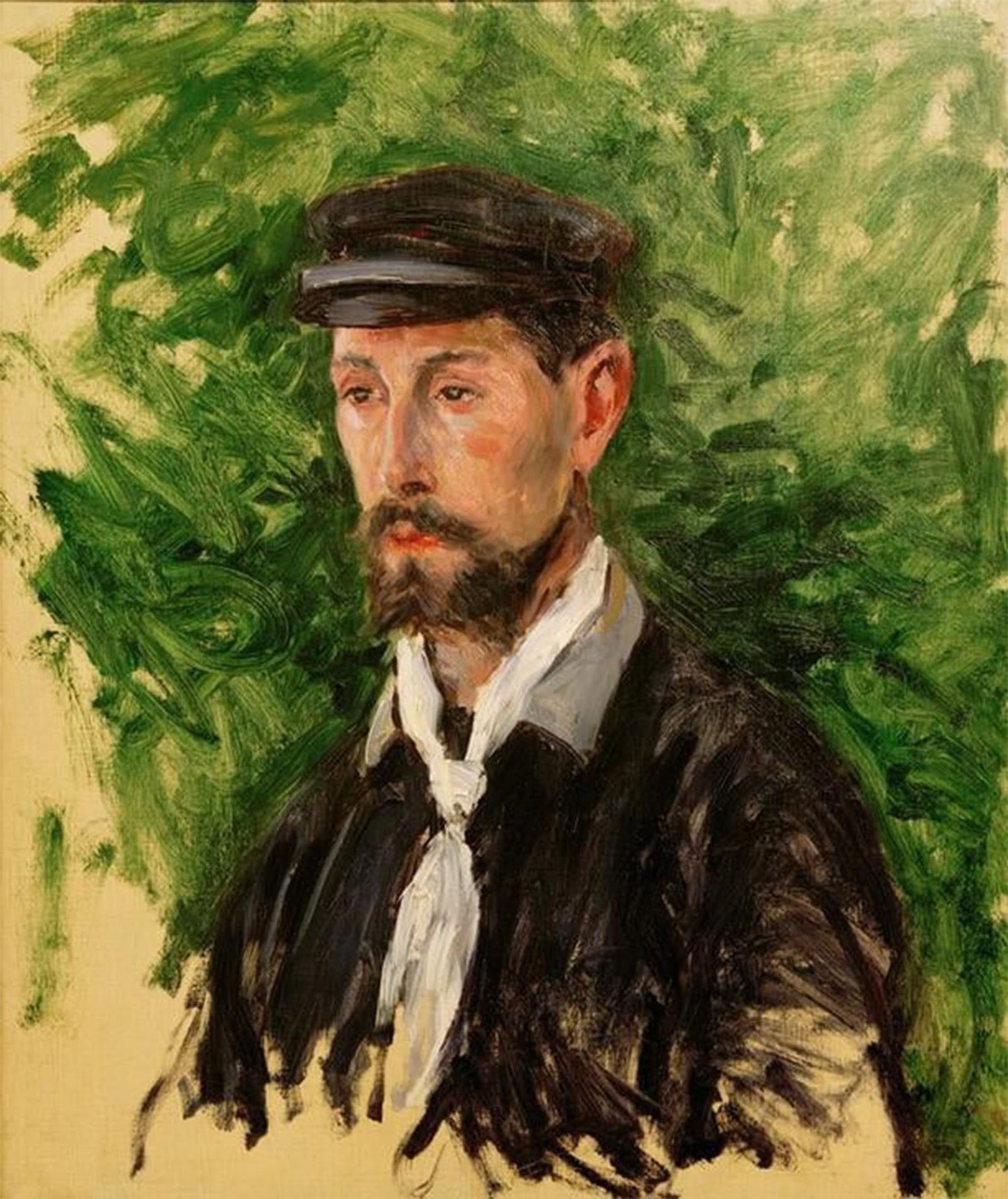 POSTERIIk Famous Modern Artwork Art Mural Portrait of Eugène Lamy in bust by Gustave Caillebotte Oil Paintings Pictures for Home Decor 60x90cm