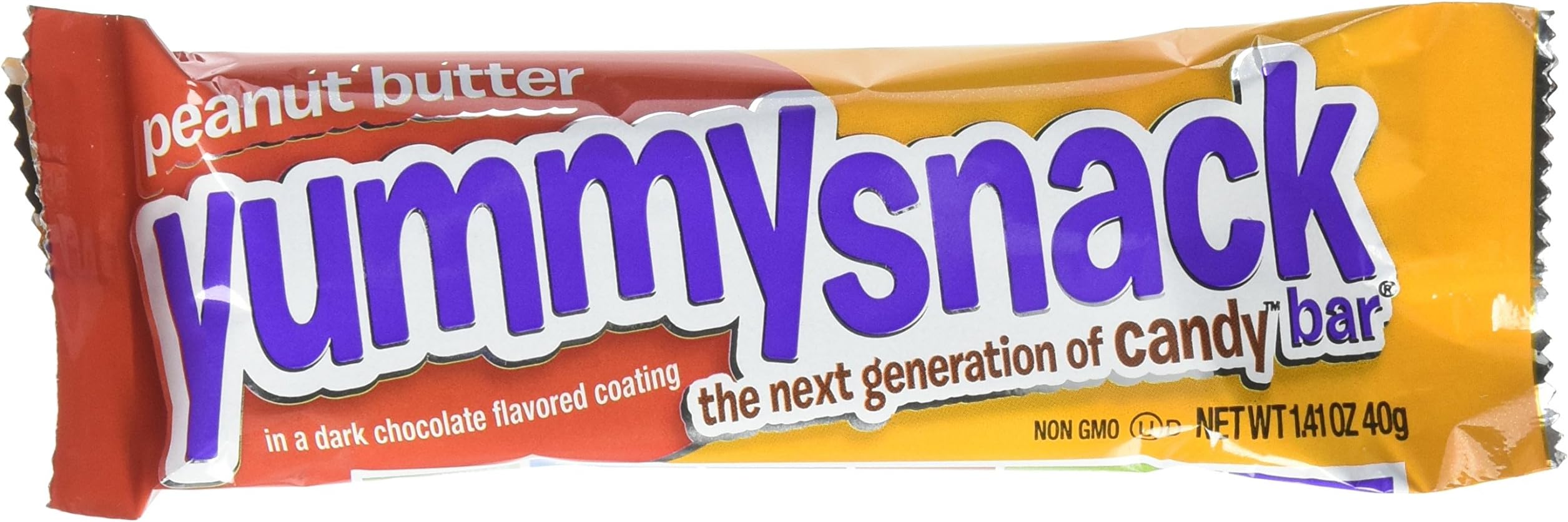 Yummy Health Snack Bar, Peanut Butter Blast, 1.41 Ounce (Pack of 12)