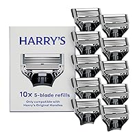 Vista 1 de Harry's Cuchillas de afeitar originales para hombres, 10 unidades, cartuchos de repuesto de hoja de afeitar de primera calidad, ingeniería alemana