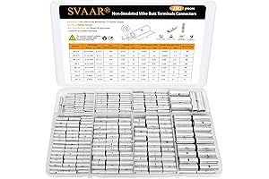 380 PCS Butt Connector Assortment Kit (26 - 6 AWG) for Electrical...