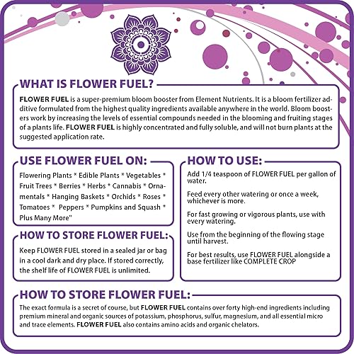 Miniatura 8 de Fertilizante para flores, modelo Flower Fuel, 1-34-32, 8.8 onzas, el mejor estimulador de floración, para obtener una cosecha más grande y