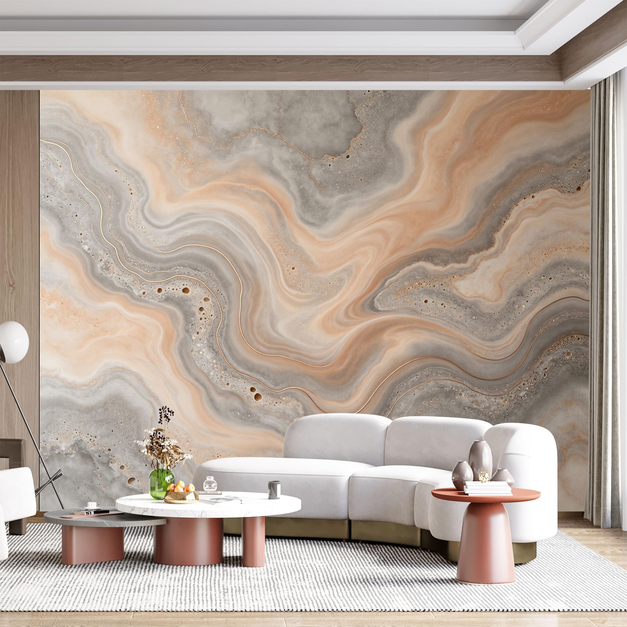 Custom Size Wall Mural Agate Marble Stone Geode Abstract Textured Gold Vein SelfAdhesive Wall Fabric Removable for Home Office Decor