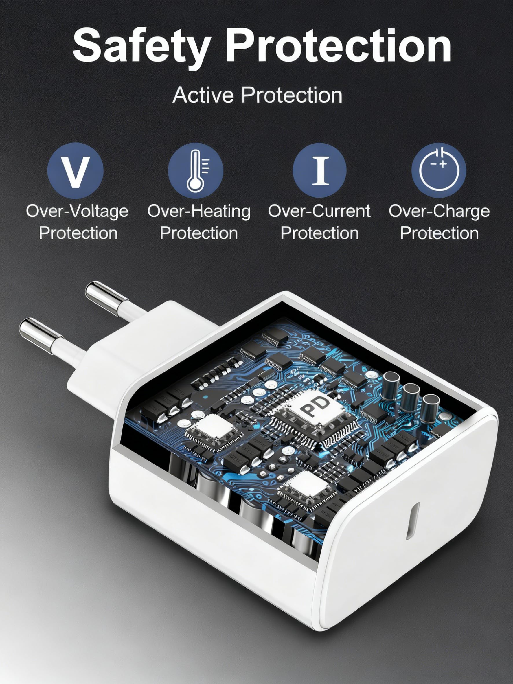 Szybka ładowarka USB C 45 W do Samsung Galaxy S26/S25/S25 Ultra/S24/S24 Ultra/S23/S23 Ultra/S22/S21/A55/A54/A15/ A56/A26 / A54, gniazdo ładowarki zasilacza sieciowego z 2 m kablem USB C szybkie