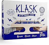 KLASK Magnetic Party Game: Award-Winning Tabletop Foosball Air Hockey Hybrid for Kids & Adults