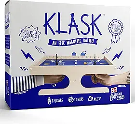 Galápagos, Klask, Jogo de Tabuleiro Competitivo, 2 jogadores, 15min