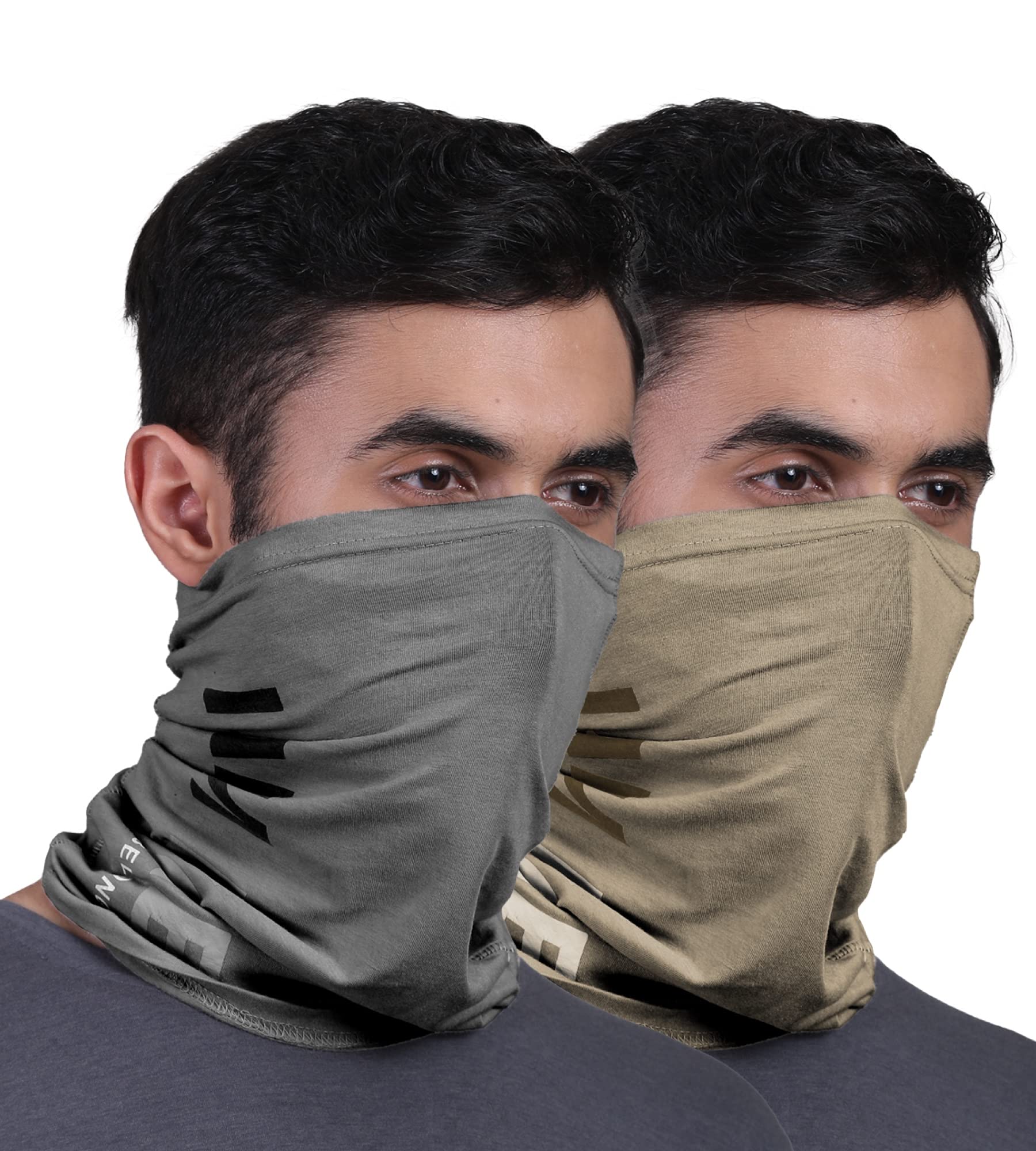 FREECULTR Unisex Bamboo Bandana, Anti Microbial Super Soft & Comfort Fit, Breathable Multipurpose Headband, Face Mask for Dust Protection and Sun - Printed Pack of 2-Beach Sand,Charcoal (B09D3GL7M4) Amazon Price History, Amazon Price Tracker
