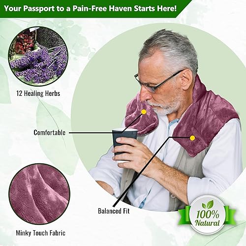 Miniatura 6 de Almohadilla cobertora para hombro y cuello de Herbal Concepts, HCFANC-M, Mauve, 1, 1