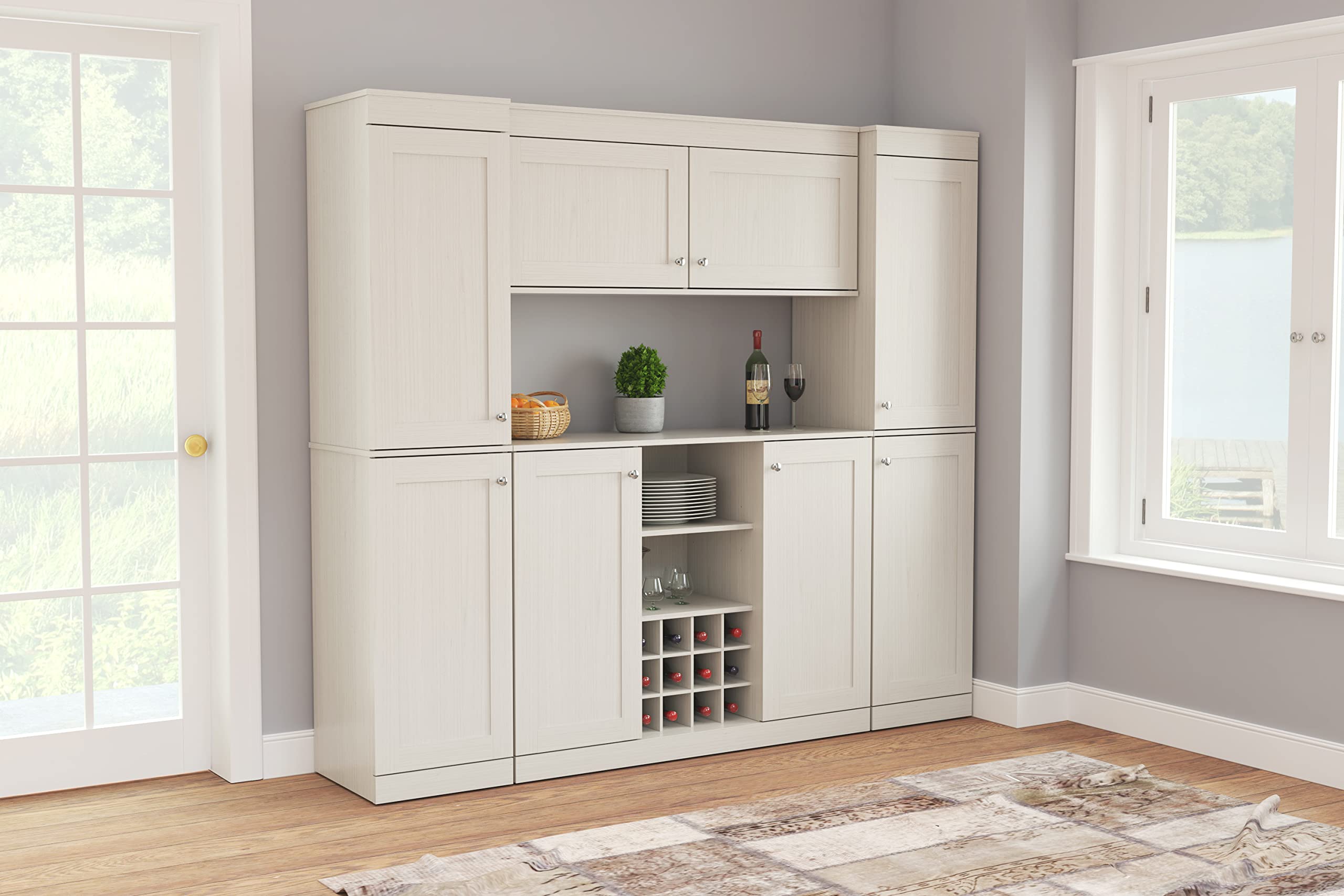 Buy Inval Shaker Style 4Piece Buffet Storage System with 2 Tall/Slim