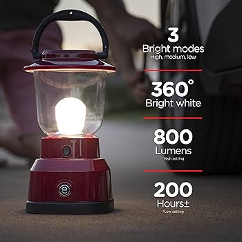 Amazon.com: Enbrighten LED Large Camping Lantern, Battery