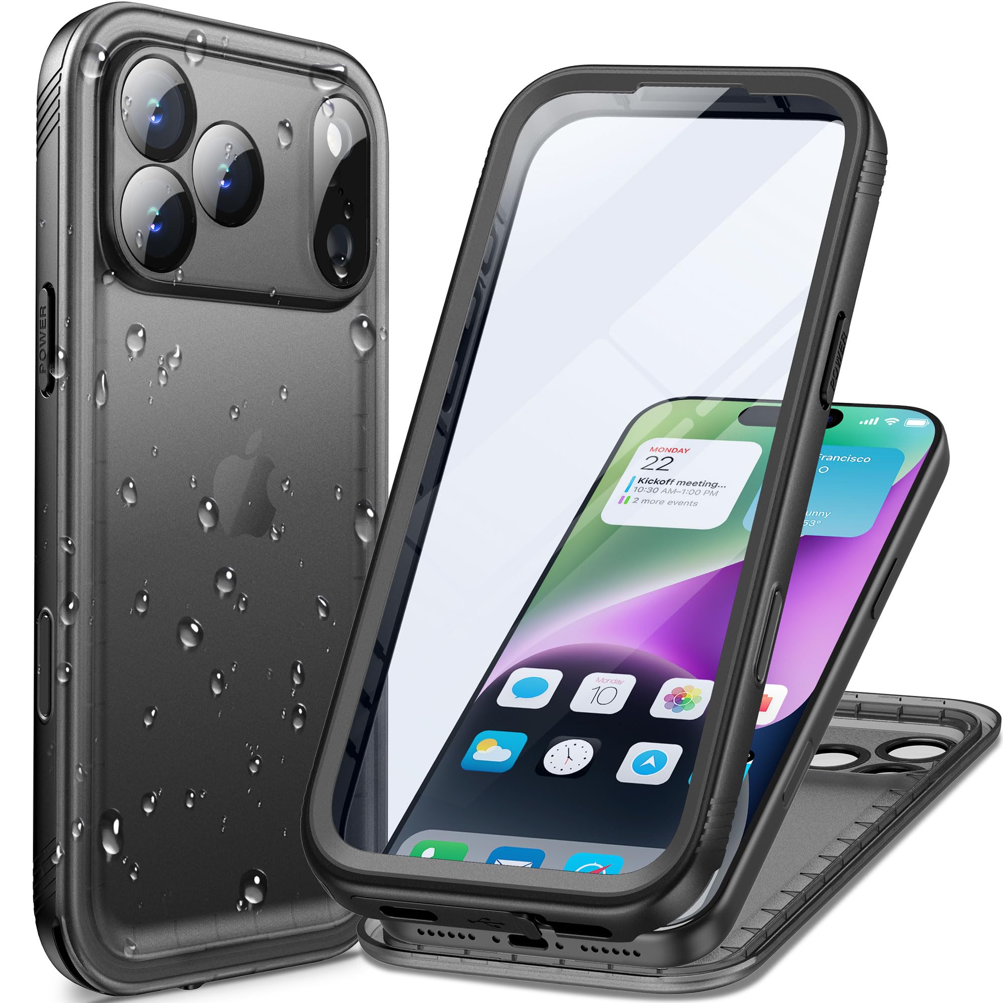 スマホケース スマホカバ 携帯ケース 耐衝撃 全面保護 防塵 防水 Amazon.co.jp: Cozycase トップクラス iPhone 17 pro用 防水