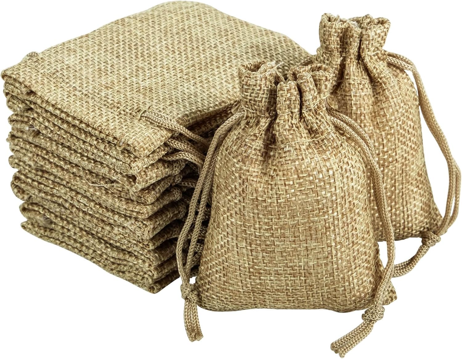 30 Sacchetti Juta, Saccos Luta Bomboniere 6.5cm x 8.5cm, Sacchetti per