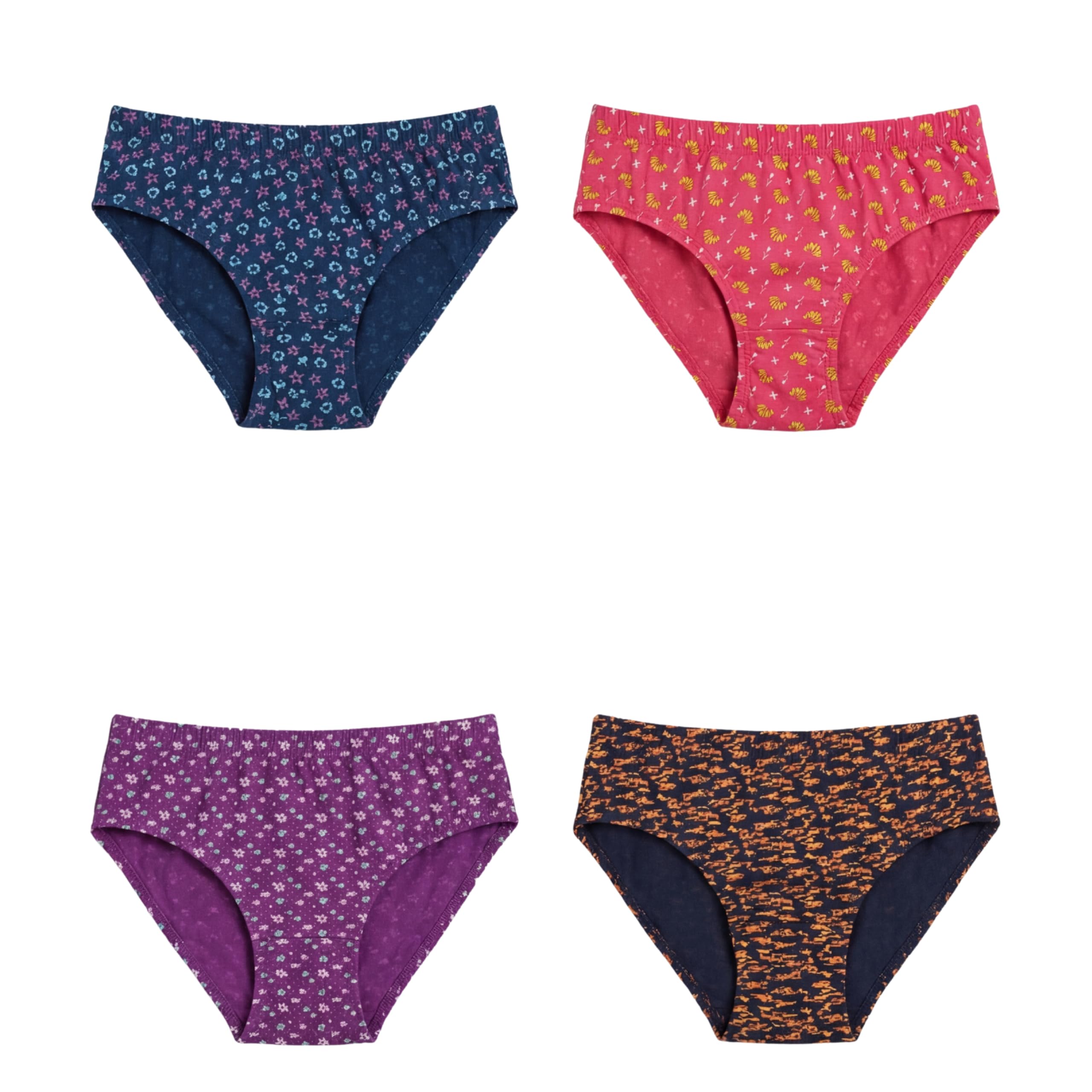 Women’s Prema Printed Panties | IE Soft Breathable Cotton Stretch Fit | Regular Rise Comfortable Innerwear | Pack of 4, Color Dispatched as per Availability-image-22