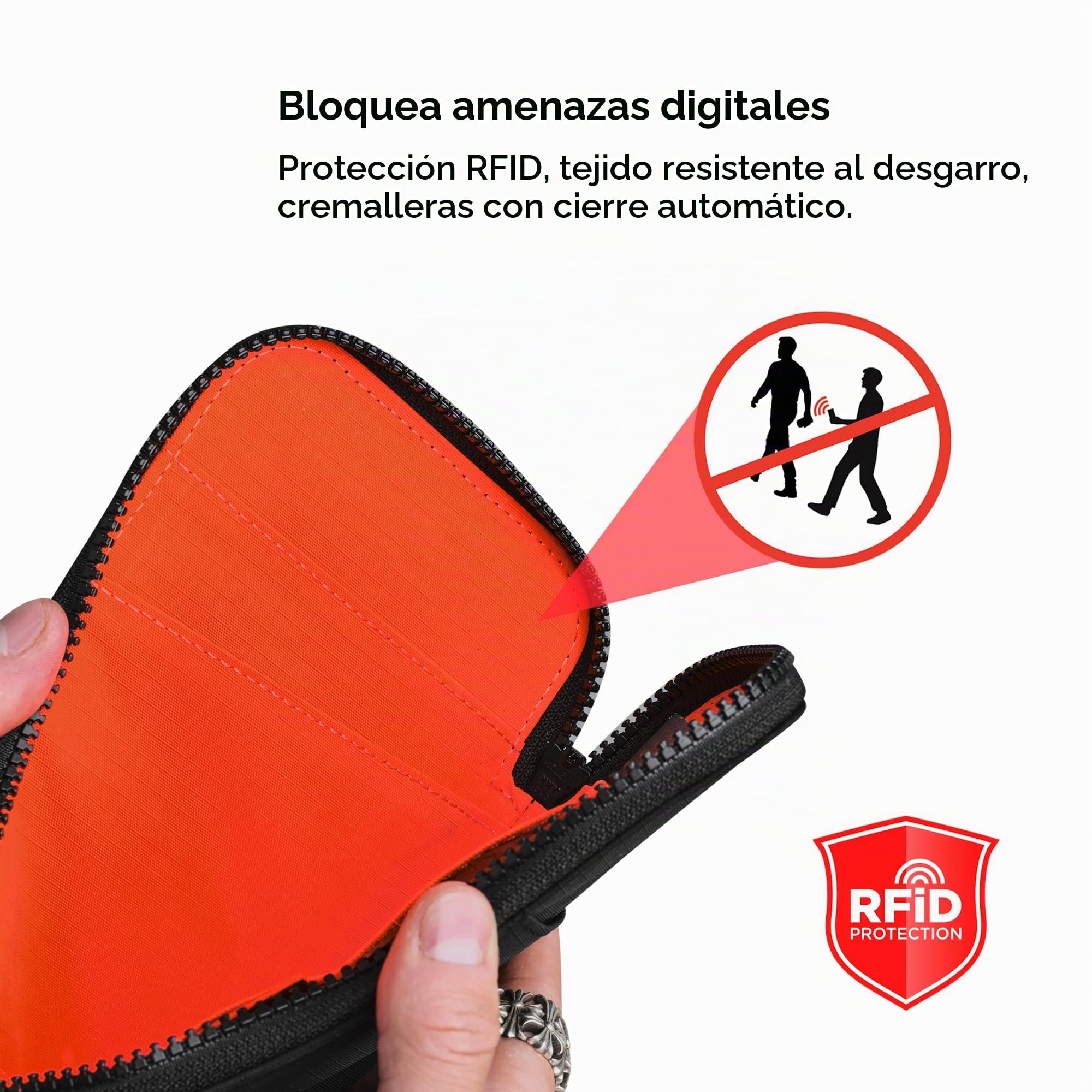 ALPAKA Zip Travel Wallet - Portapasaportes RFID y Portatarjetas, Cartera de Viaje Compacta para Pasaporte y Tarjetas