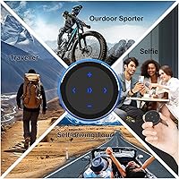 Vista 6 de UltraConnect - Botón de control inalámbrico Bluetooth multimedia con funcionalidad Selfie - Compatible con iPhone y Android - Perfecto para volante