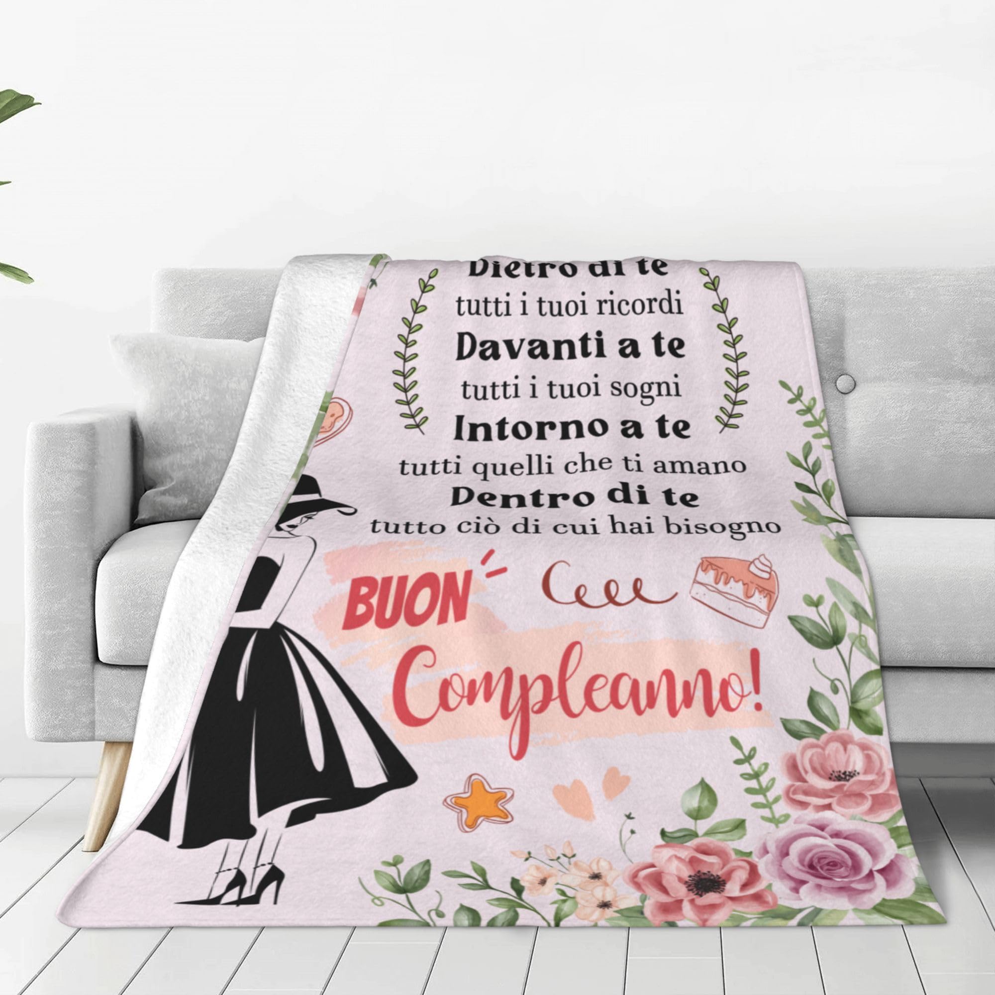 Geschenk-Decke Für Die Tante - 130x150 Cm, Weiches Polyester, Bedruckt, Für Geburtstag, Weihnachten, Muttertag