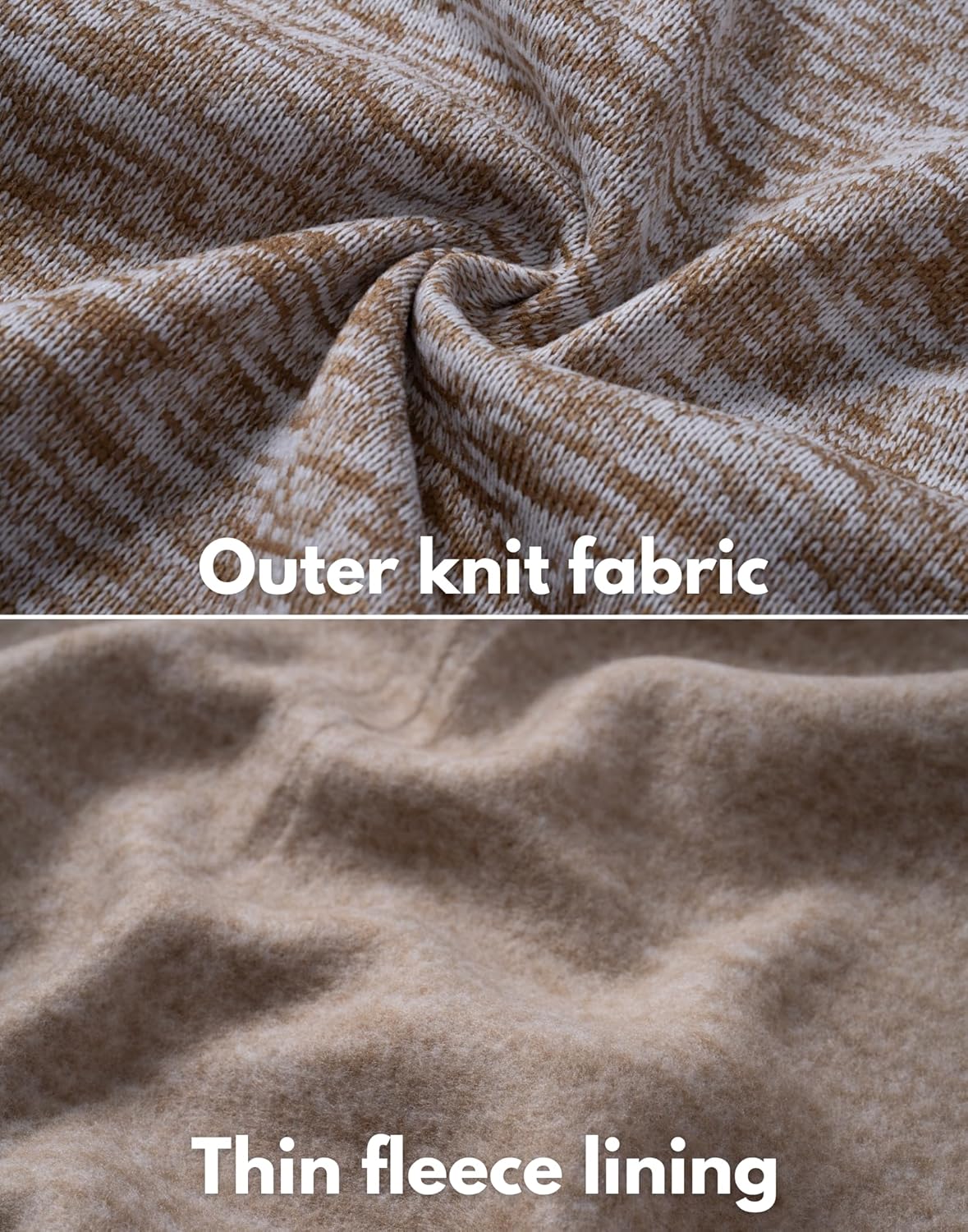 COOFANDY Mens Fleece Jacket Zip Up Lightweight Sweater Jackets Casual Warm with Pockets for Home Office Hiking - Image 5