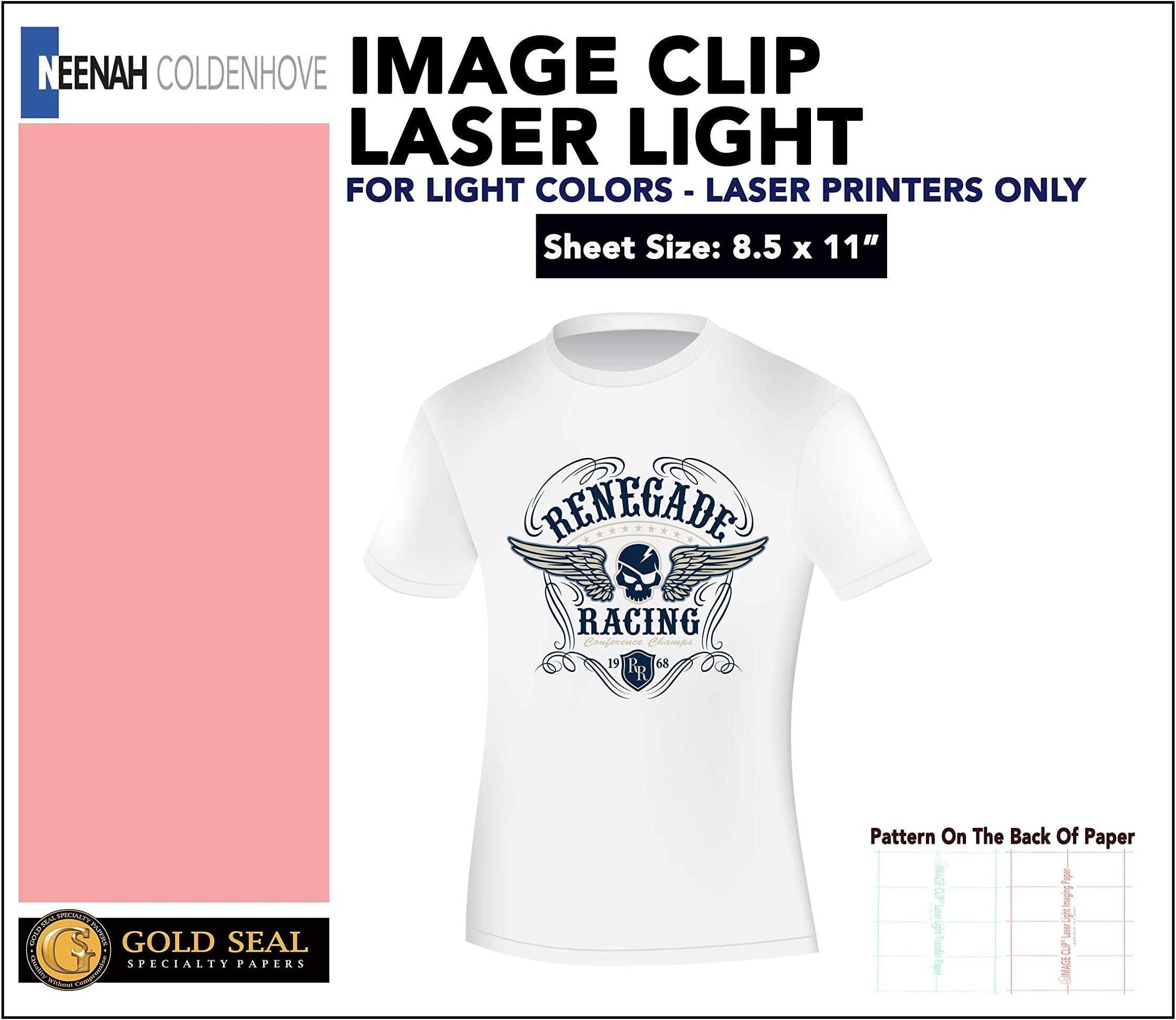 Image Clip Laser Light Self-Weeding Heat Transfer Paper 8.5 x 11-20 Sheets