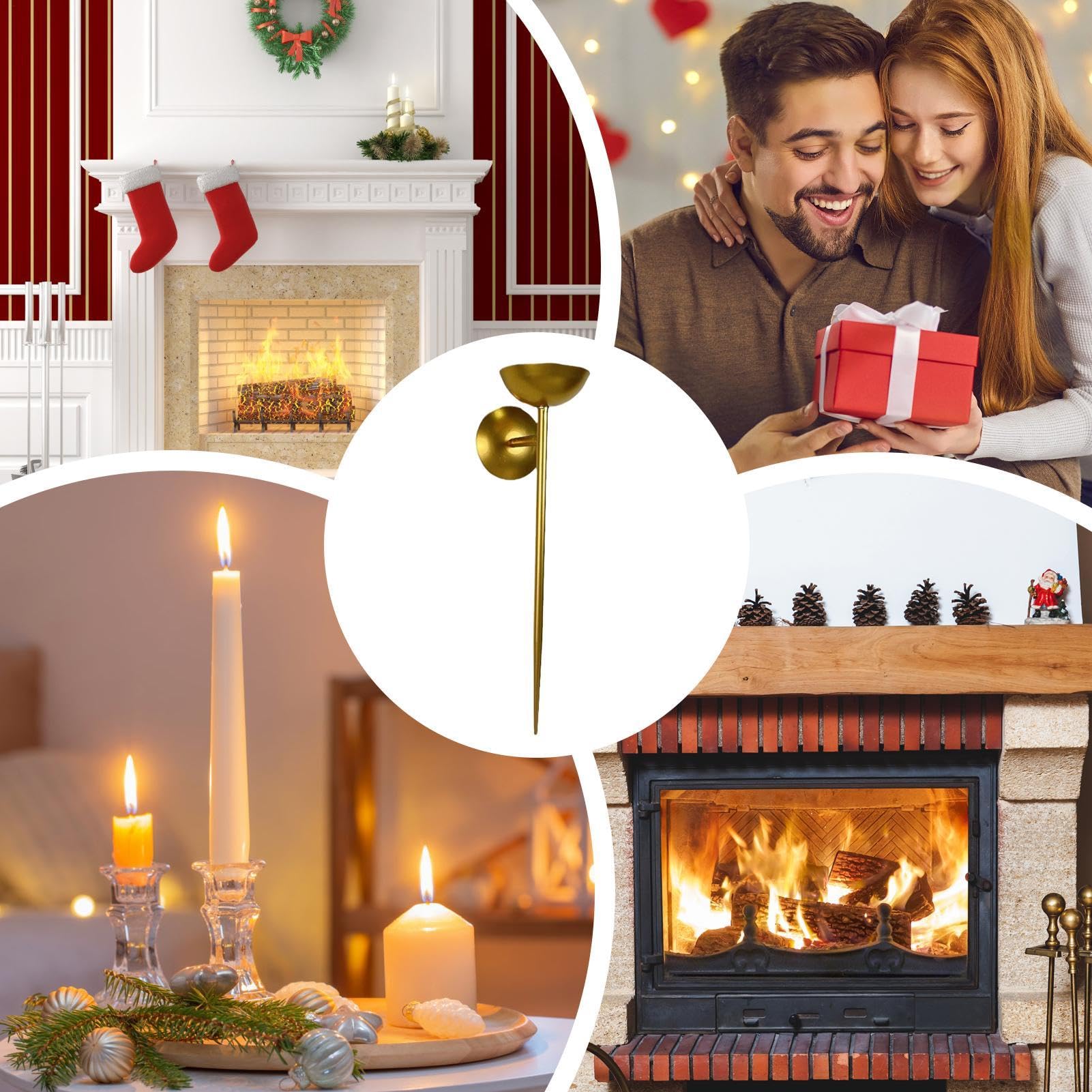 Applique per candele da parete, portacandele da parete - Portacandele in metallo | Eleganti portacandele per camera da letto, soggiorno, cucina, bagno