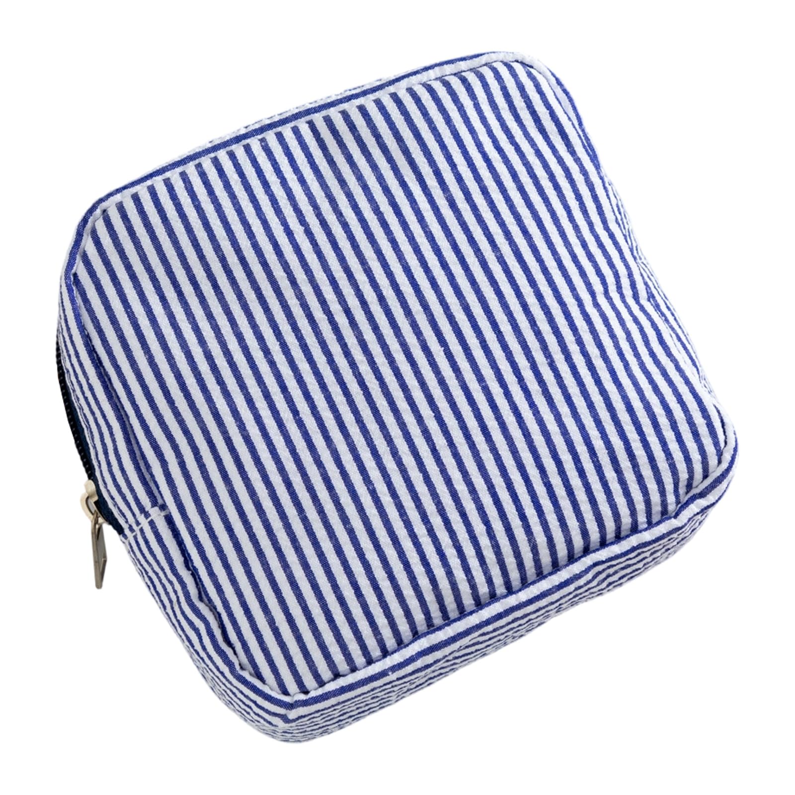 Tsophreniq Waterproof Bubble Fabric Toiletry Holder Perfect for Cosmetics and Feminine Care Items Makeup Container Bubble Textured Travel Cosmetic Bag for Makeup Accessories