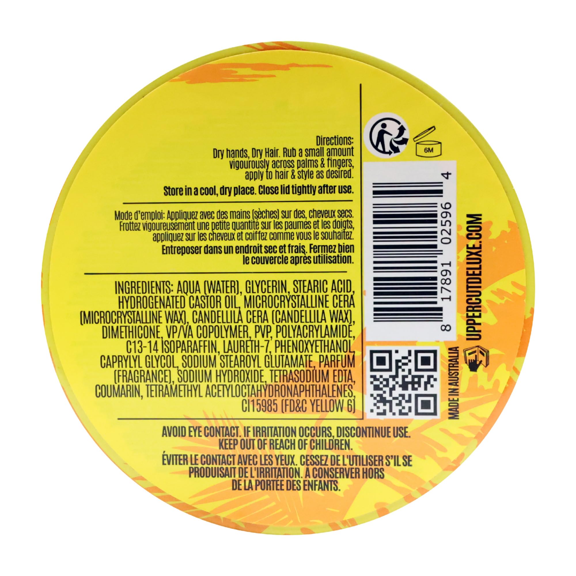 Uppercut Deluxe Matt Pomade – Blacklight Exklusive 100 g Haarpomade, Highland-Duft mit mattem Finish & Orange Fade Design Geschenkdose, Styling für langanhaltenden Halt für Männer