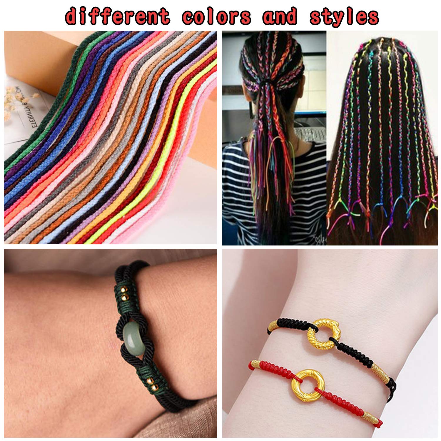 AIEX 1mm 28 Colors 306 Yards Waxed Polyester Cord Twine Wax Thread For Diy Jewelry Necklace Bracelet String 10m Each Color 28 Pcs