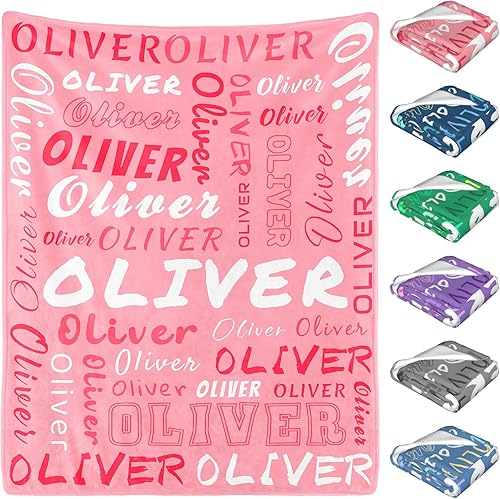 Purefly Manta de bebé personalizada con nombre para niños, mantas de bebé personalizadas para niñas, manta de bebé personalizada con nombre para Purefly Manta de bebé personalizada con nombre para niños, mantas de bebé personalizadas para niñas, manta de bebé personalizada con nombre para